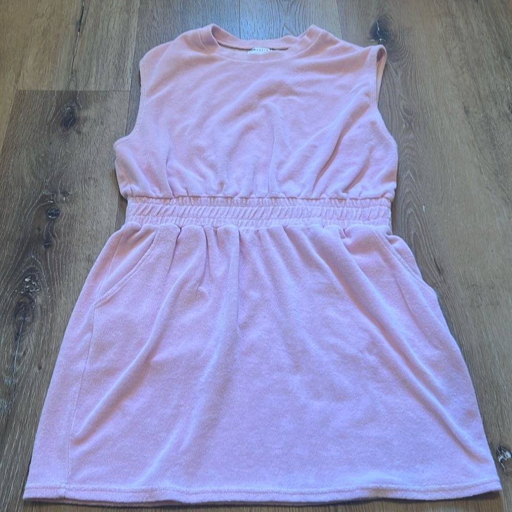 Asos Light Pink Swim Coverup 84% Cotton 16% Polyester